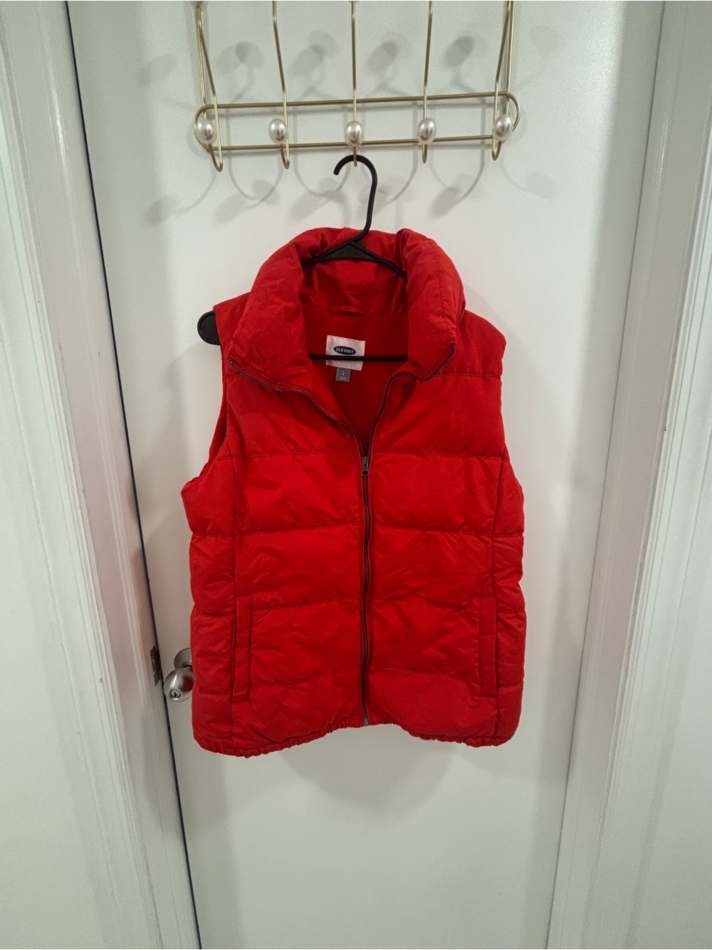 Old Navy Kids Red Quilted Puffer Vest